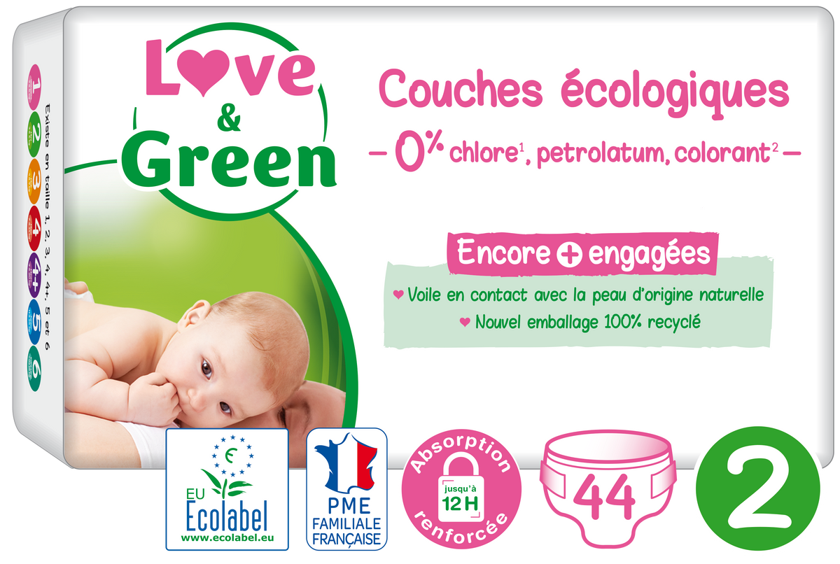 Abonnement couches écologiques bébé T2