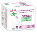 Love and Green | Serviettes écologiques Ultra-nuit XL