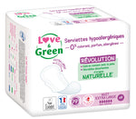 Love and Green | Serviettes écologiques ultra-nuit XL