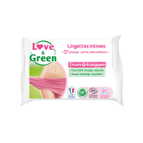 Love and Green | Soothing Intimate Wipes with Aloe Vera