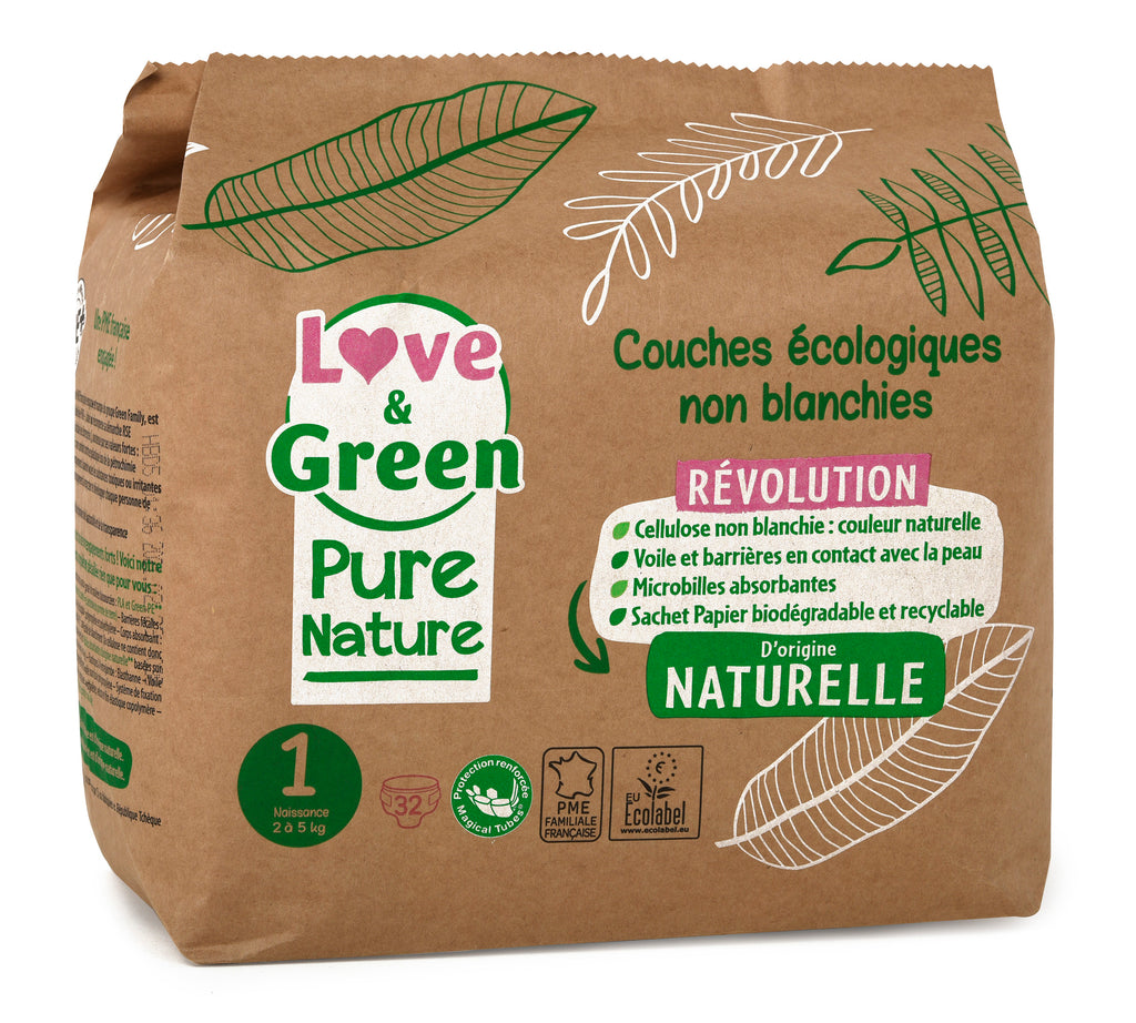 Love&Green Pure Nature Couches Écologiques Taille 1 x 32 - Easypara