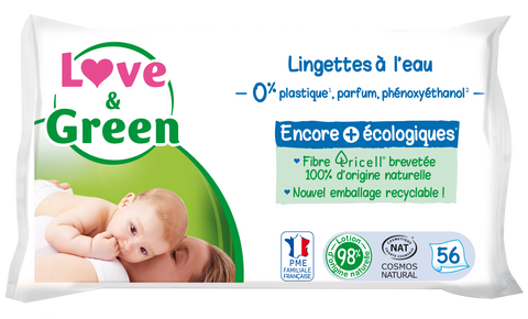 Love and Green | Lingettes écologiques à 99% d’eau