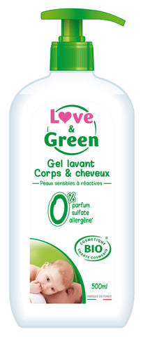 Love and Green | Gel lavant corps et cheveux bio