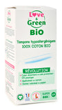 Love and Green | Tampons 100% coton BIO avec applicateur - Super