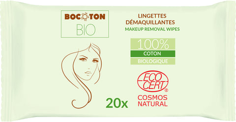 Bocoton | Lingettes démaquillantes bio x20